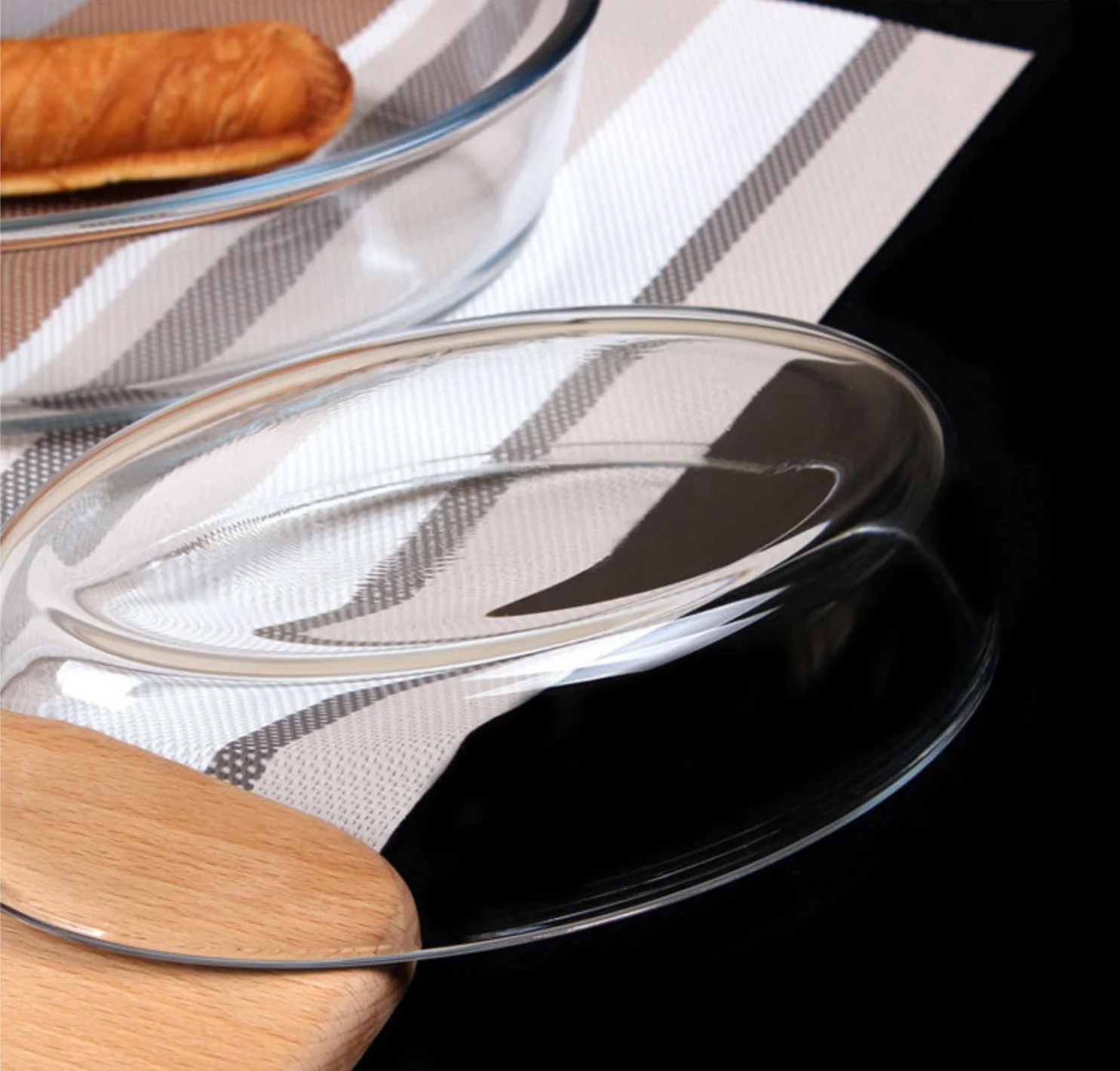 Набор посуды Pyrex из безопасного антипригарного стекла, жаростойкие кастрюли с принтом, поднос для выпечки на заказ, для духовки