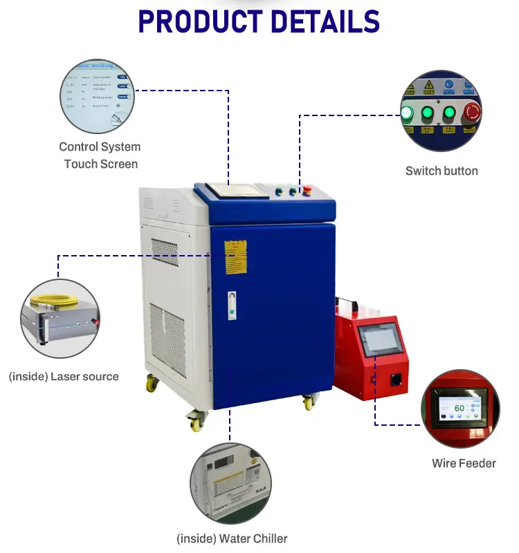 2024 New Handheld 2000w laser welding machine With 4 In 1 Cleaning laser welding machines fiber laser welding 2000w
