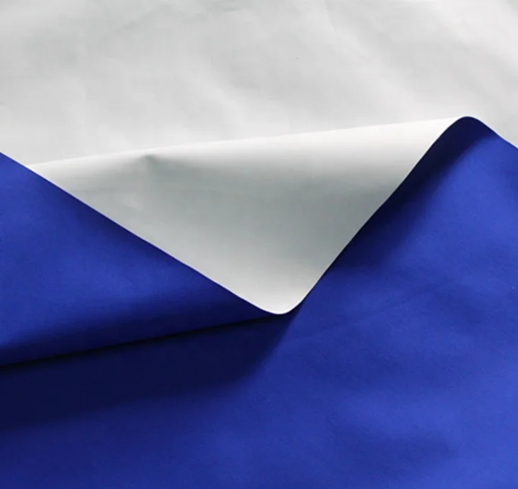 228T nylon taslon breathable fabric with functional pu coated softshell jacket