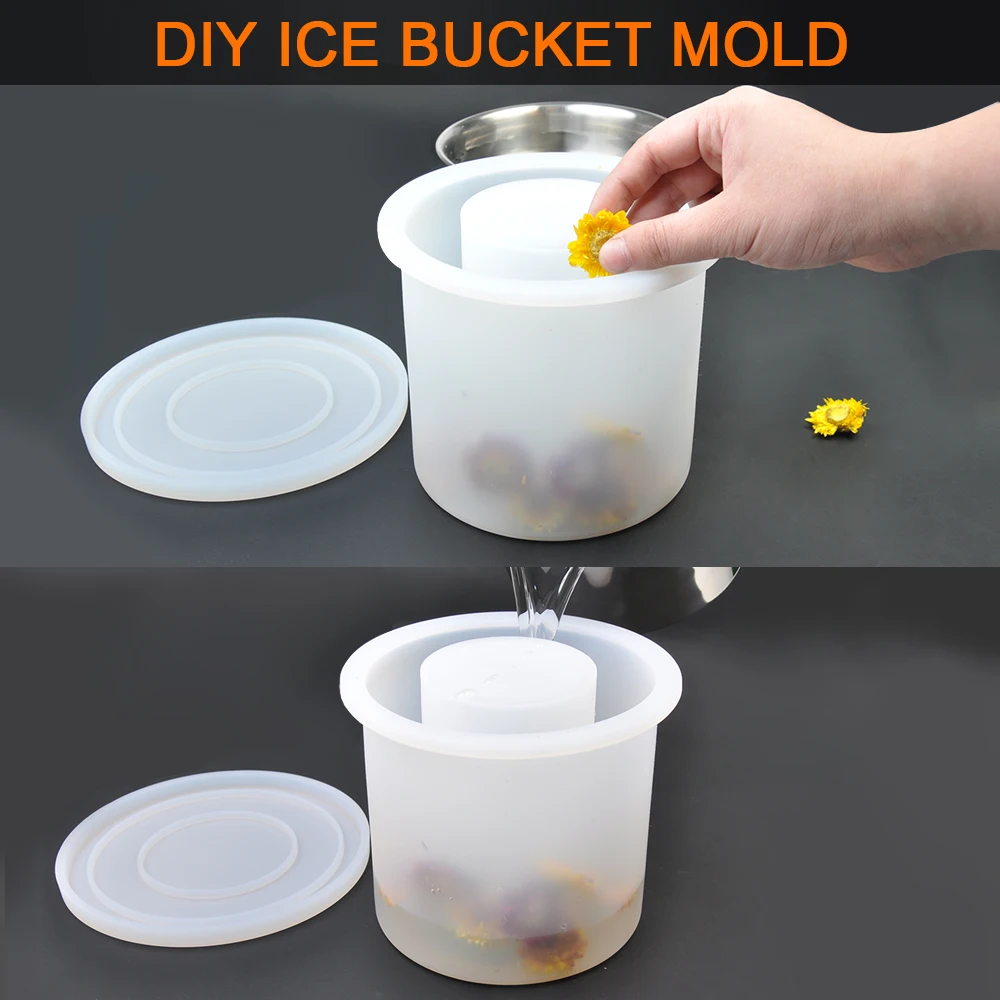 party cocktail bar accessories freezer champagne flower rose ice cube holder mold wine cooler bottle chiller bucket molds