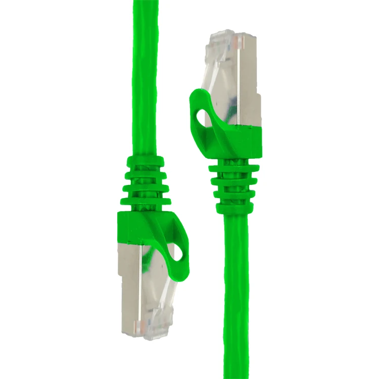 Экономичный 27AWG Cat6 экранированный патч-корд, многожильный кабель CCA с разъемом RJ45