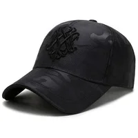 Custom cotton plain curved brim 5 panel embroidered black mesh with applique logo baseball trucker cap