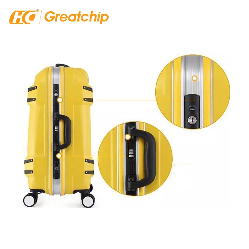 Transformers luggage trolley PC trolley ride on carbon fiber suitcase