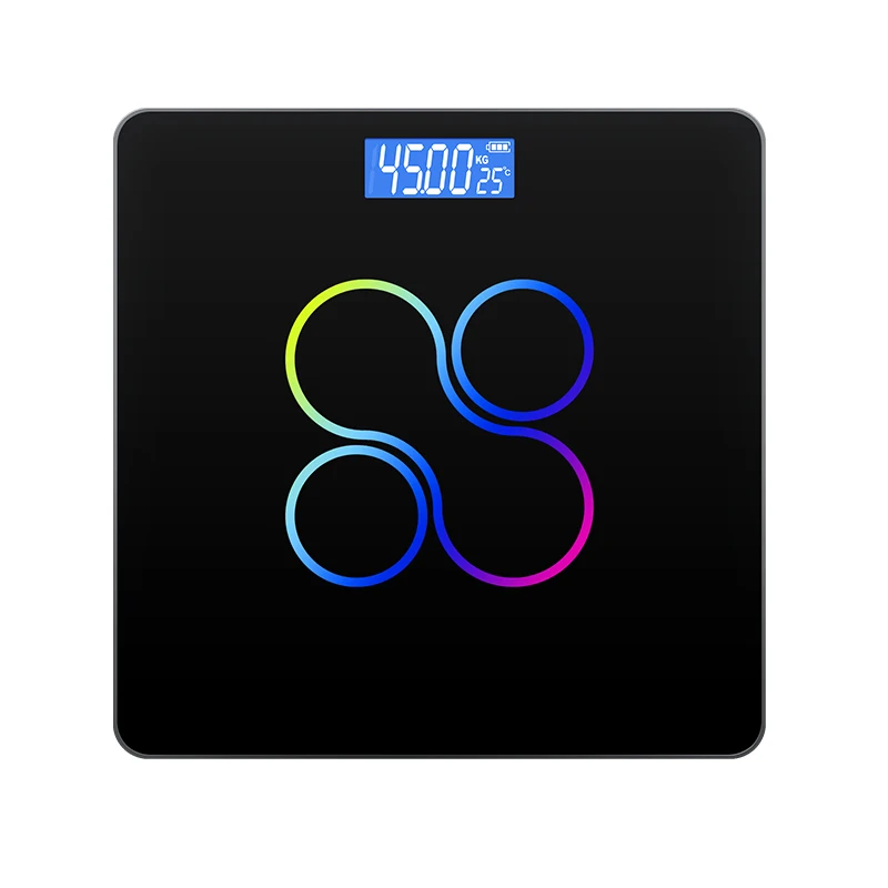 Glass bathroom digital human personal weight scale