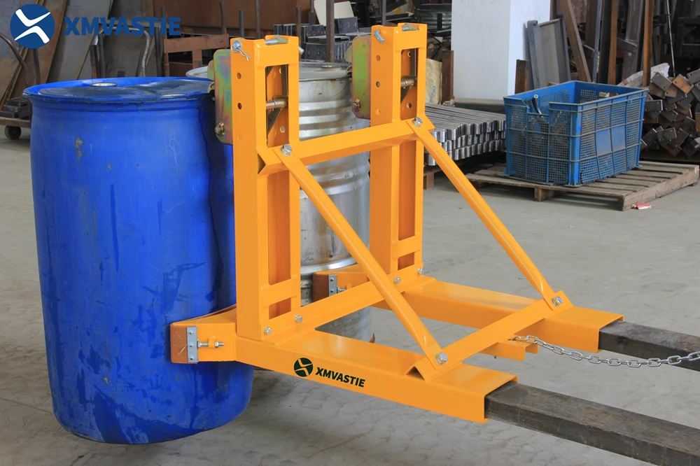 Mechanical Fork mounted drum lifter grab drum forklift with Multiple olecranon types for choose