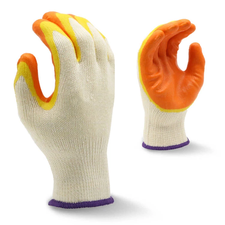 Cotton Latex Smooth Non-slip Wear-resistant Work Gloves
