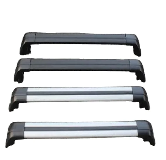 Прямая продажа с завода, универсальный багажник на крышу автомобиля SUV 4x4, Прямая продажа с завода, алюминиевый багажник на крышу автомобиля, черный, серебристый комплект