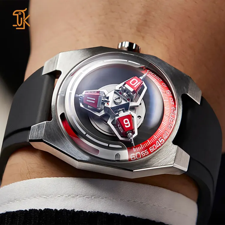 Luxury Octagon Sapphire Crystal Steel Mechanical Watches Custom Shock Resistant Unique Le Dome Automatic Wrist Watch For Men