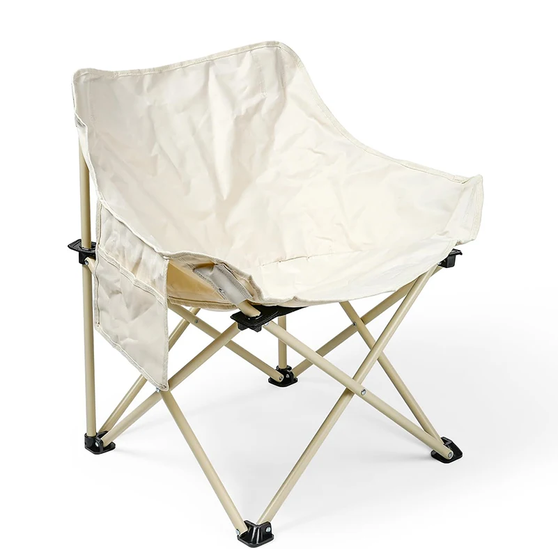 Hot selling comfortable load-bearing 300 lb foldable outdoor camping chair Garden fishing picnic hiking Beach Moon Chair