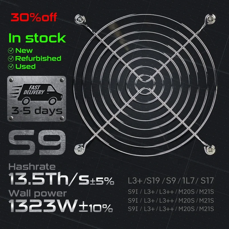 Christmas 30% off Antminer L7 S17 D7 T17 L3 ASIC S9 14T S19 104T A1246 A1166 Pro 1066 M21s M30s M31s A10 A11 Pro with PSU