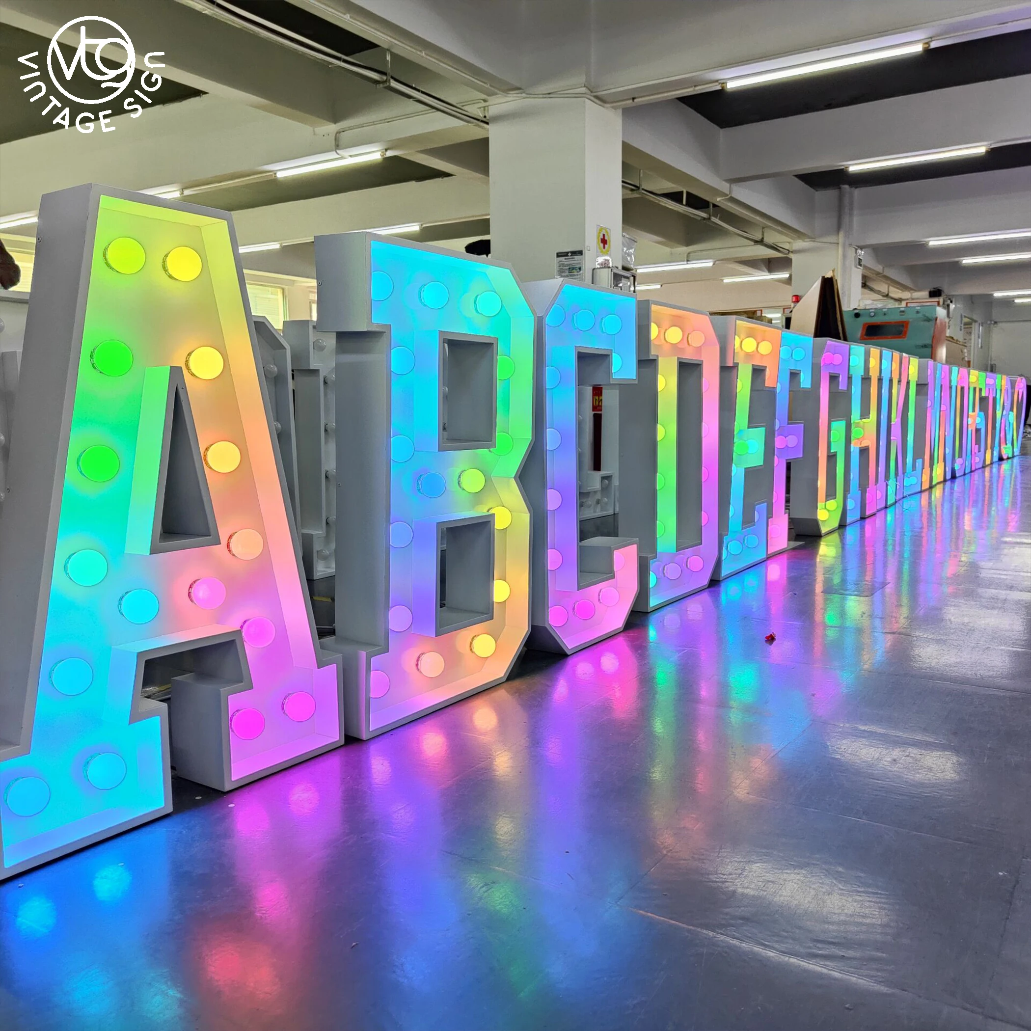 Hot Selling Wedding Love Vintage Sign Marquee 4ft Light Up Letter With Fast Delivery