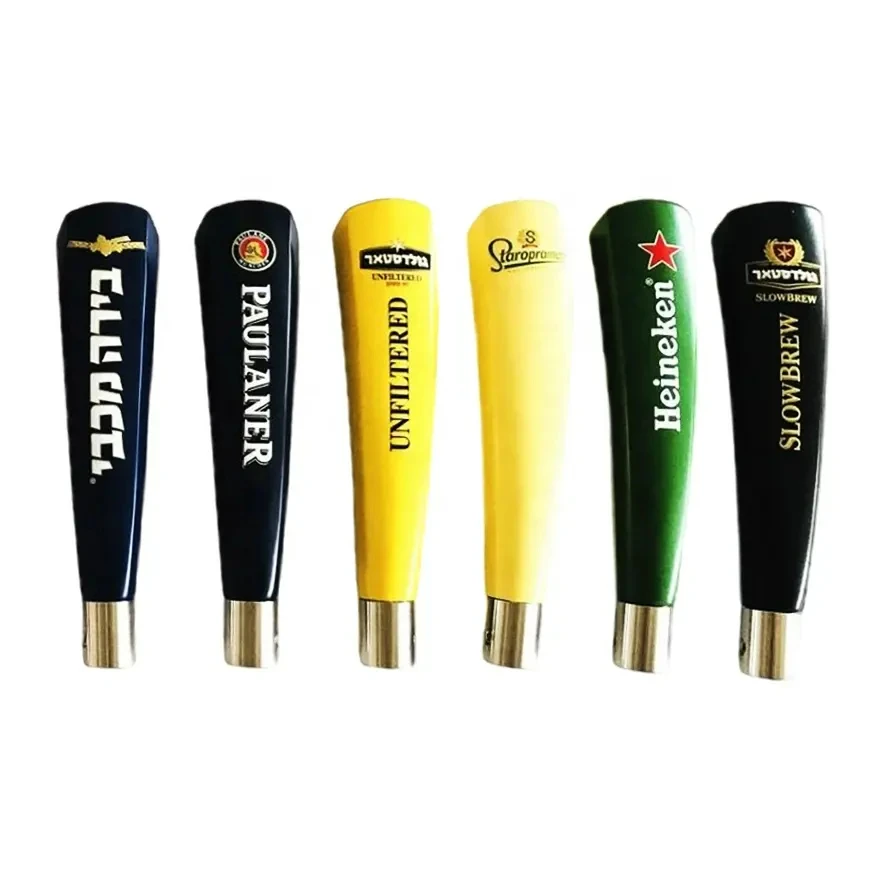 Custom classic bar supplies diversification accessories beer tap product ceramic resin beer tap handle