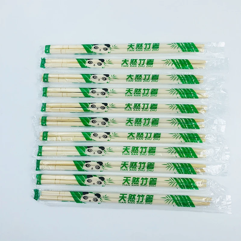 Factory direct supply wholesale Chinese round bamboo chopstick 23cm disposable Tensoge bamboo chopsticks for Hotel Restaurants
