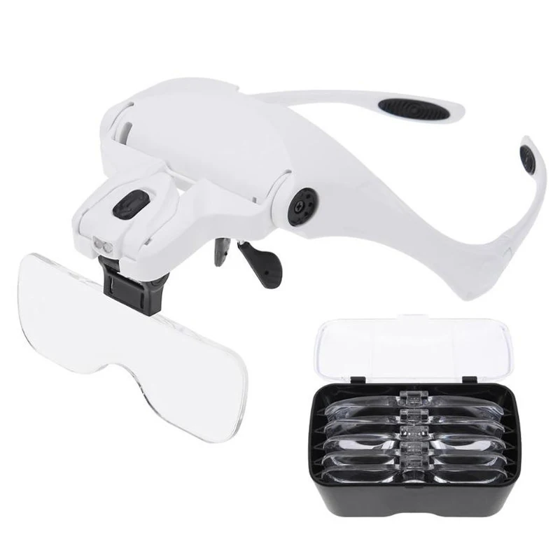 Hot selling medical led light curved screen dental glasses magnifying glass