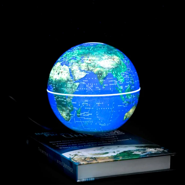 High Quality Plastic Hot Sale Rotating Magnetic Earth Globe Led Levitation Floating Magnetic Globe