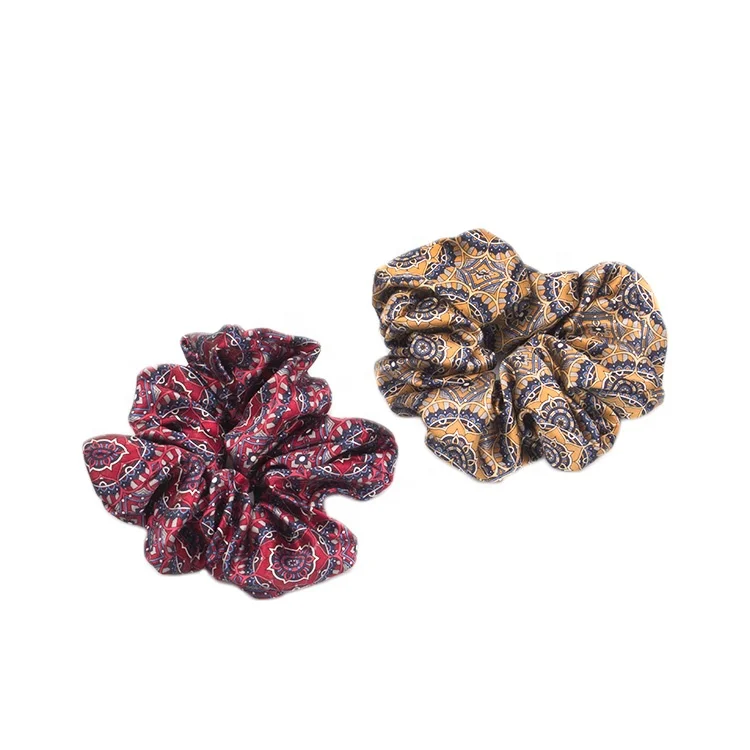 Вафельные Цветочные резинки для волос двух цветов Детские резинки для волос