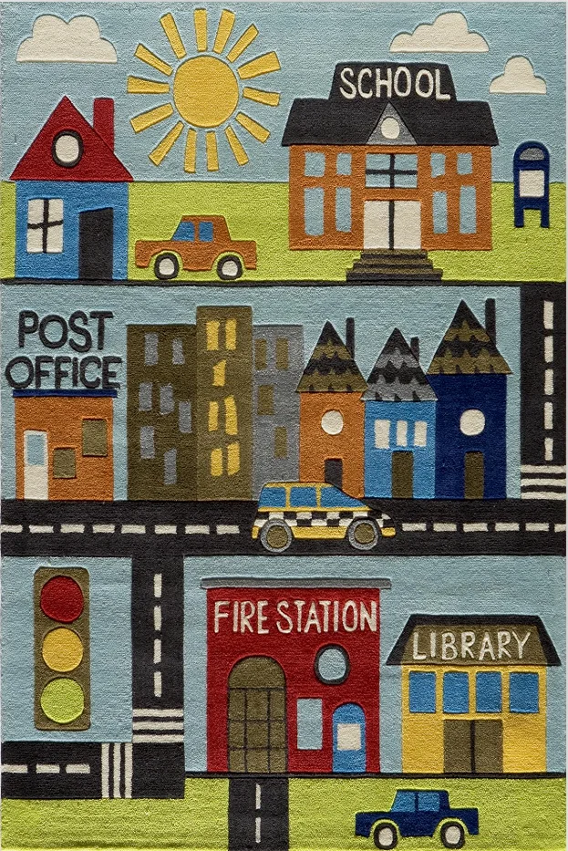 New Design Kids Bedroom Rug Anti Slip Nylon Printed Dinosaur Baby Play Floor Mat