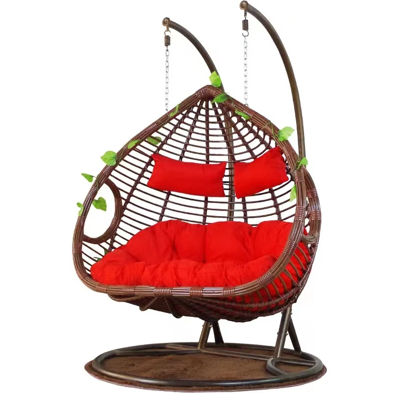 Modern Outdoor Patio Swing Chair two seat patio swing wicker swing chair wholesale  Double Pole Hanging Basket