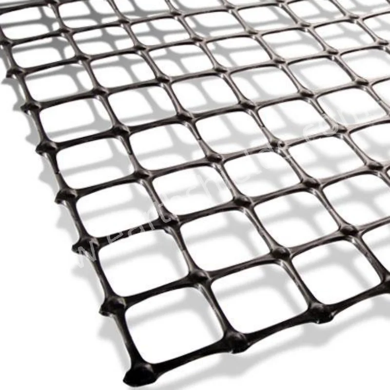 20-20kN Geogrid High Tensile PP Biaxial Mesh Fiberglass Geogrid Coated Bitumen 100-100kN/m For Salt