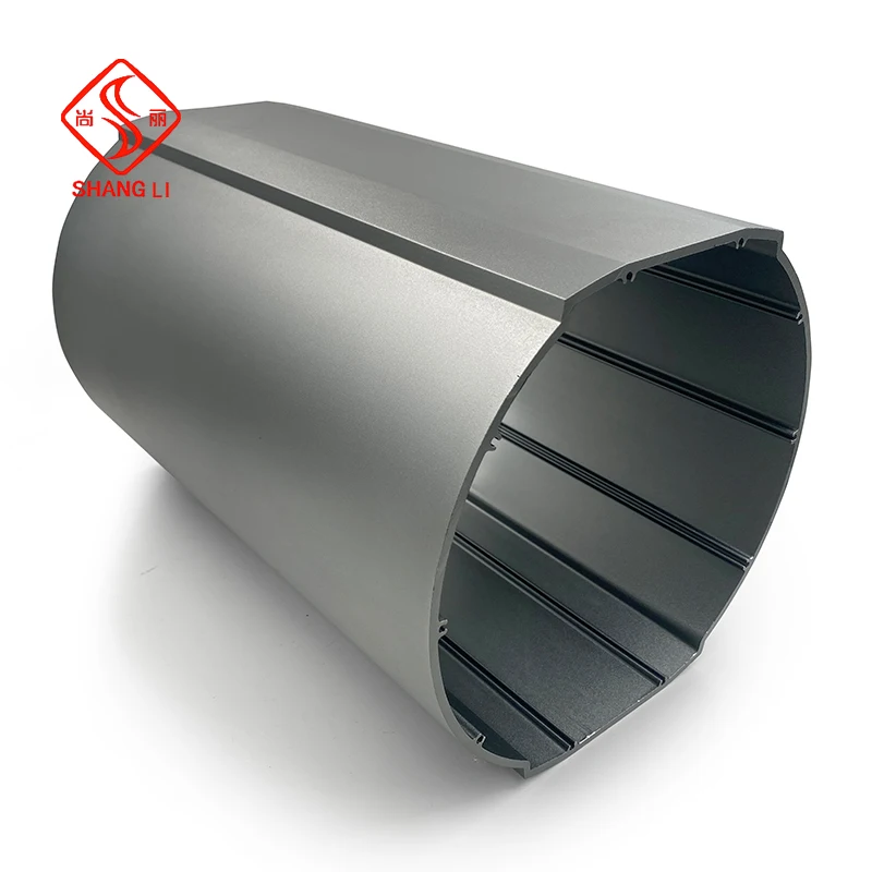 Custom round outdoor enclosure high quality anodizing metal enclosure cnc machining cutting enclosure