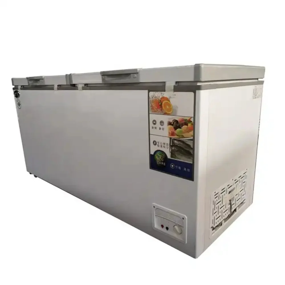 Top-freezer Commercial Chest freezer Refrigerator Ice Cream Cabinet Deep Horizontal Fridge with Large Capacity Wholesale