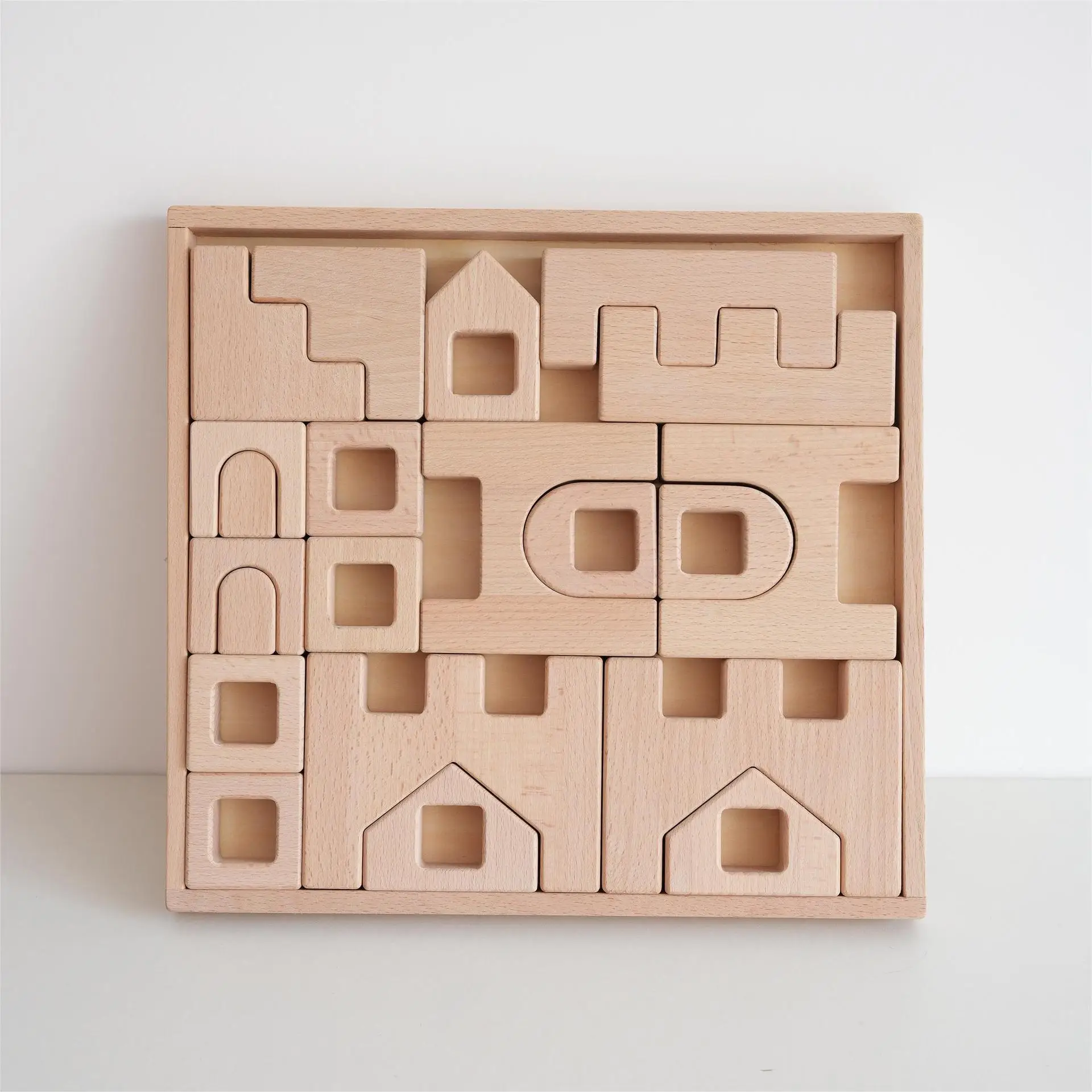 Creative Castle Building Blocks with Lucent Cubes - Unleash the Imagination Montessori  Arabian Castle Wooden Blocks