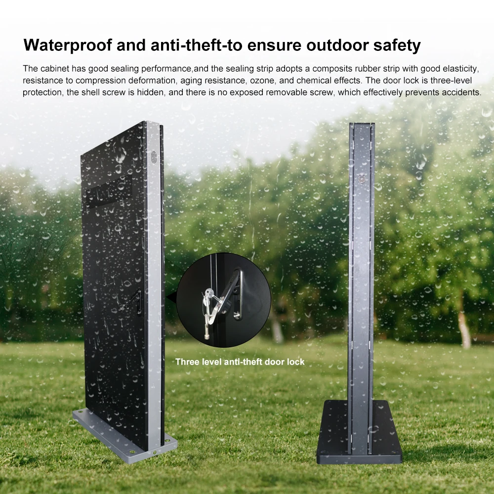 High Brightness 55 65 75 Inch Waterproof Outdoor Digital Signage Displays 5000 Nits 4K IP65 Touch Screen Kiosk Store Totem Kiosk
