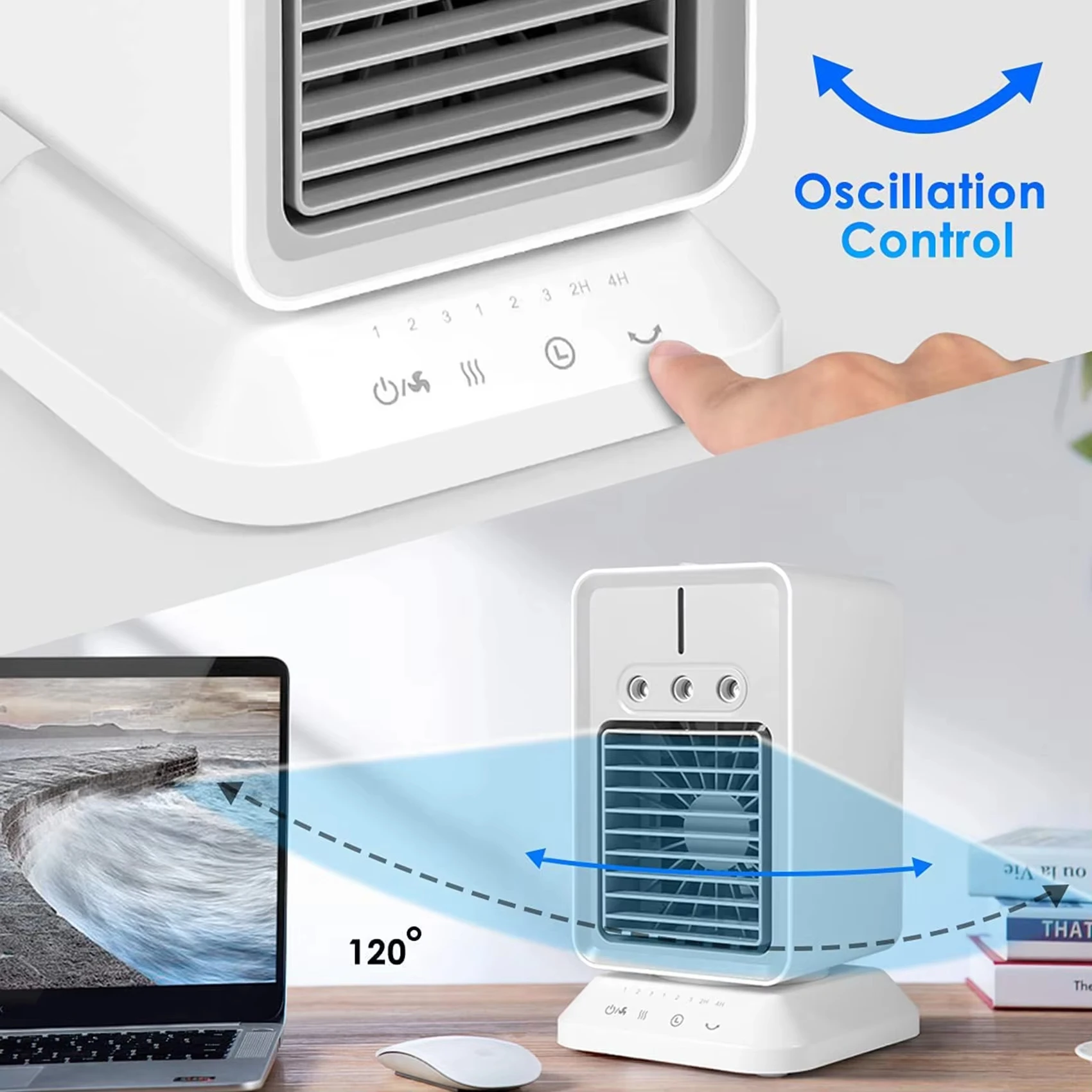 Best Seller Personal Air Conditioner Portable Evaporative Air Cooler Fan Timing Oscillation Function Humidifier for Home Outdoor