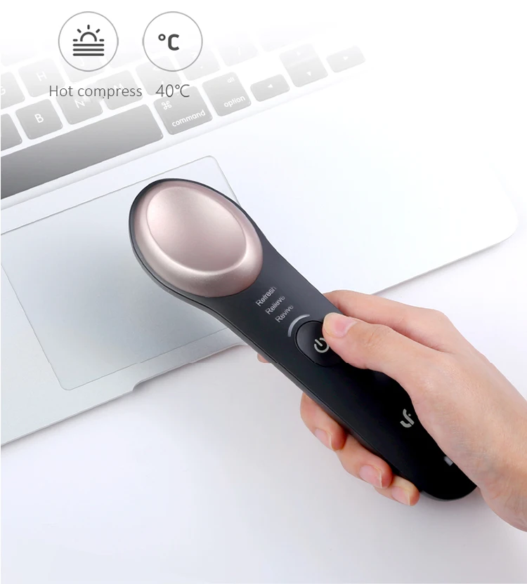 Smart Automatic Temperature Control Design Cold Warm Electric Eye Vibration Massager