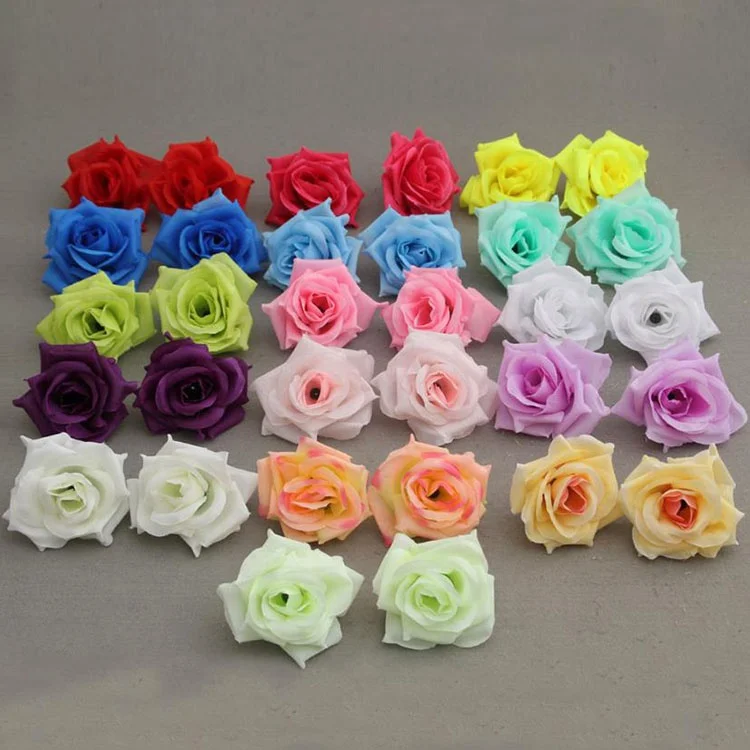 Wholesale Wedding silk flower decoration rose DIY flower arrangement arch silk rose flower head