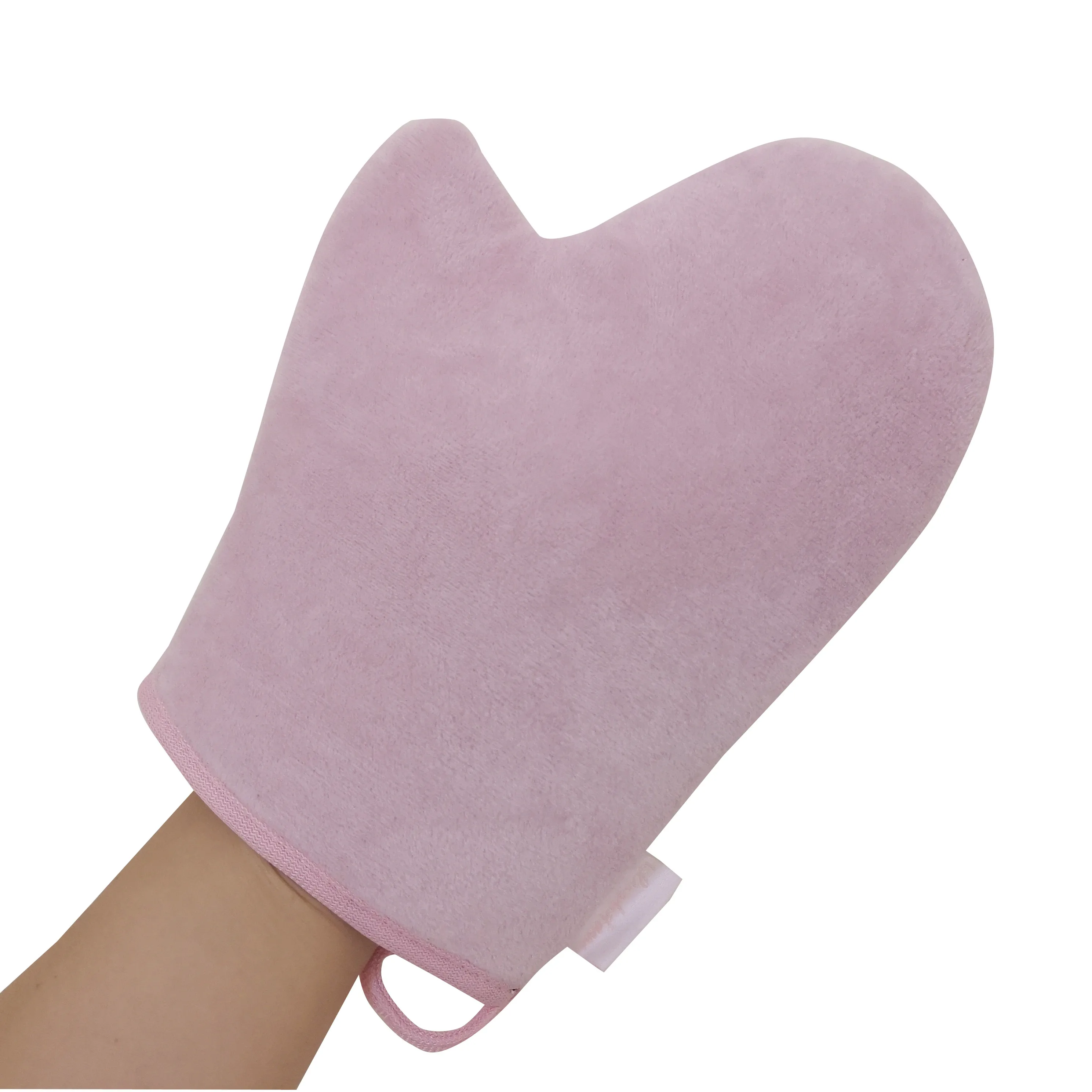 EM/ODM Private Label Hot Sale High Quality Sunless Pink Self Tanning Applicator Mitt Self Tanning Gloves