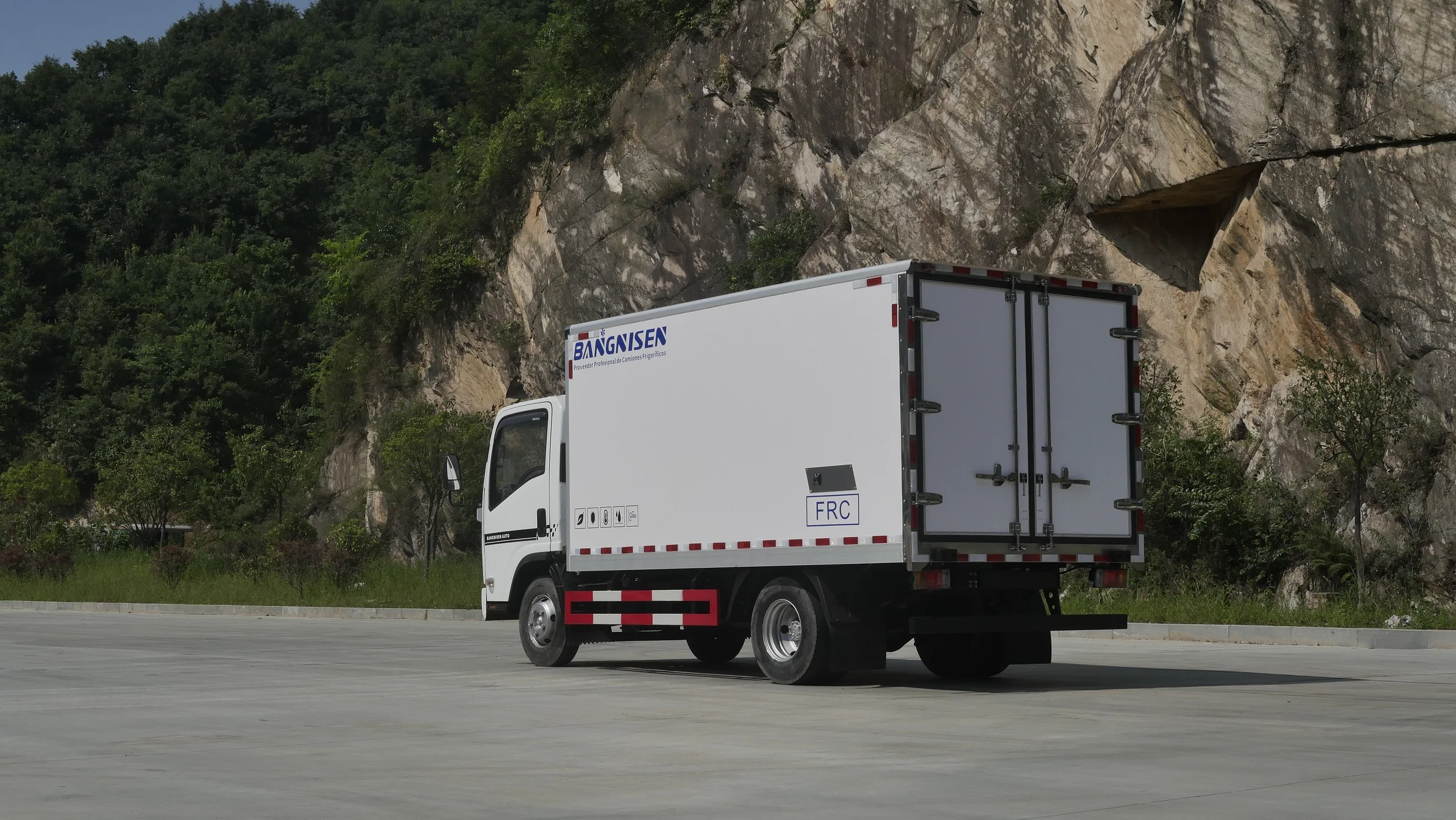 BNS High efficiency and energy saving Qingling Isuzus kv100 refrigerated truck