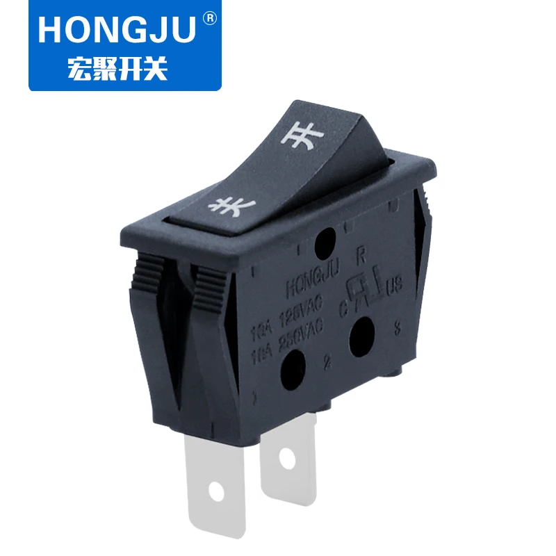 Hongju R-1-110-CXN-BB кулисный переключатель Черный Встроенные торговый автомат кнопка