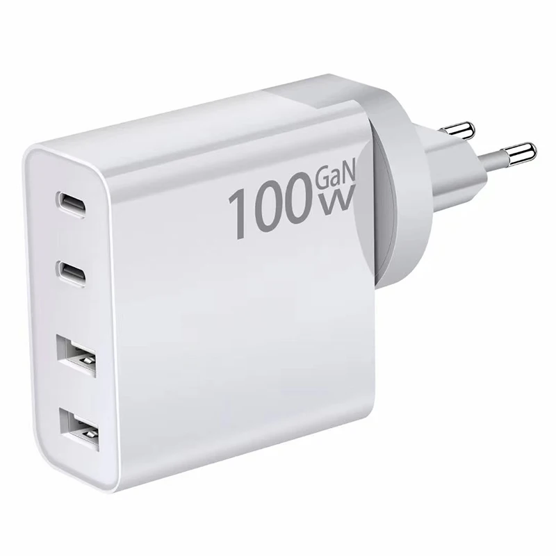 Ac 100 240V Universal Mobile Accessories Multiport Portable Charger 100W Fast Charging Speed Usb C Power Adapter