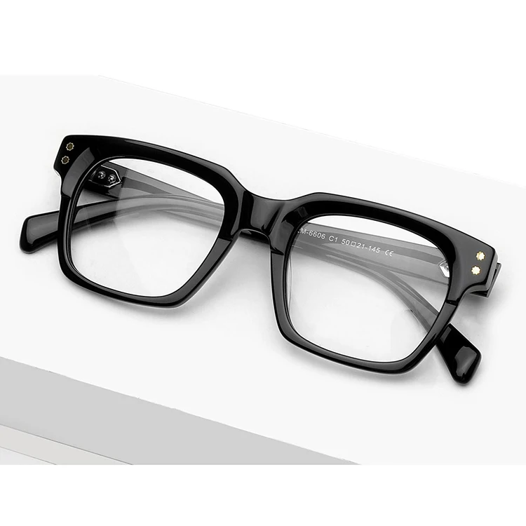 LM6606 2024 Trending Handmade Eyeglasses Acetate Eyewear Frames For Eye Glasses Men Women