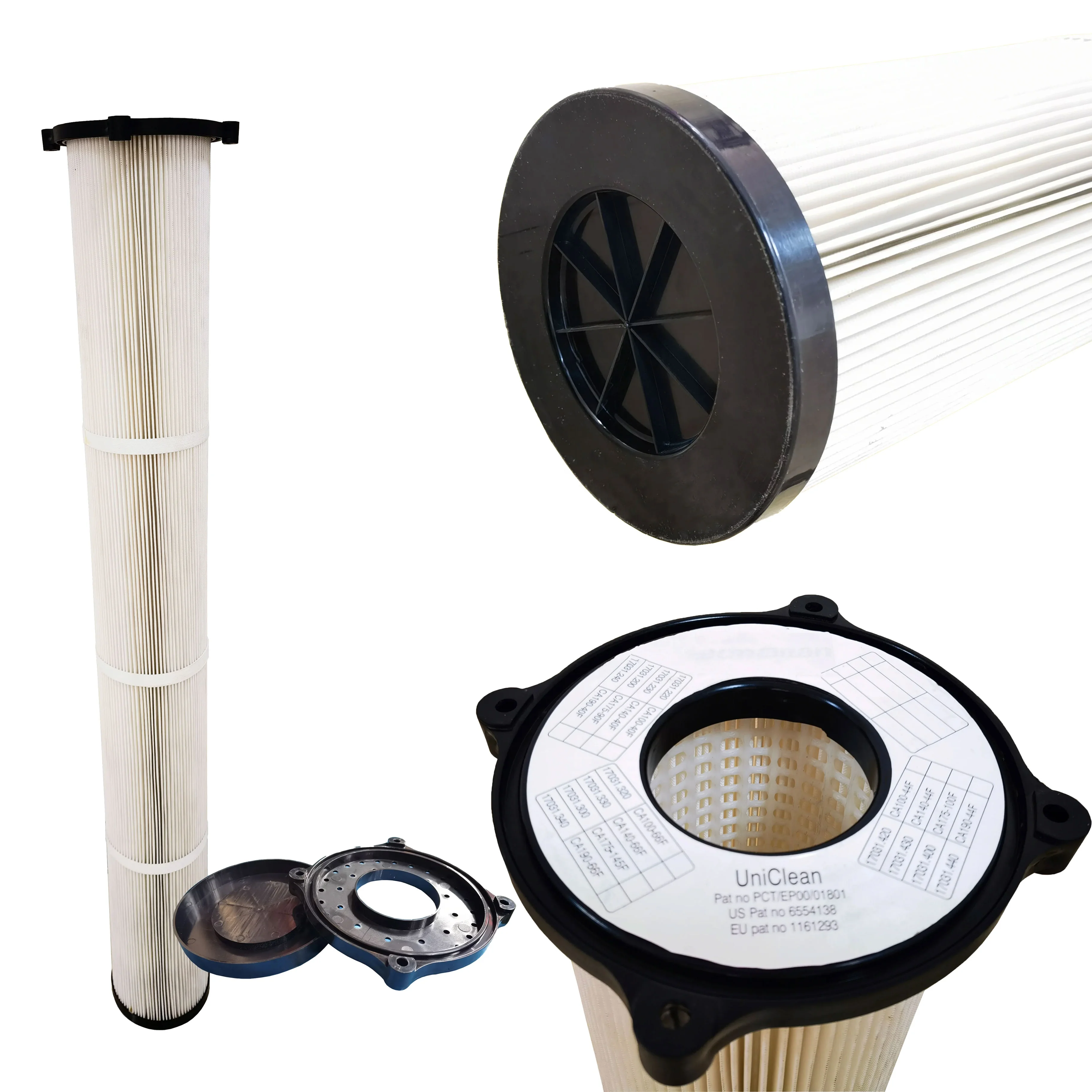 Manufacturer of Black ABS plastic filter cartridge for dust removal and  air purification equipment end cover