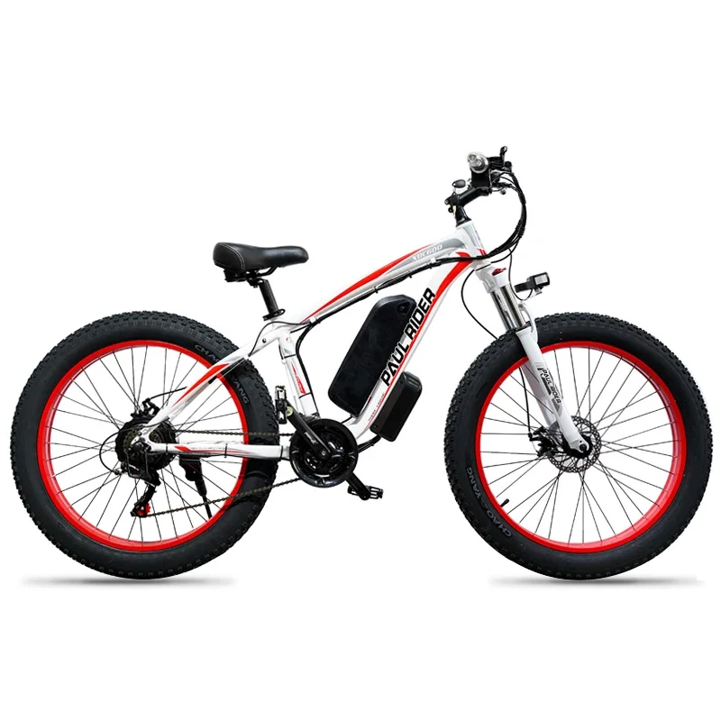 21 Speed 26 Inch 48V 500W 750W 1000W Motor 13AH Battery Electric Hybrid Bike MTB Mountain Fat Tire Electric Bike