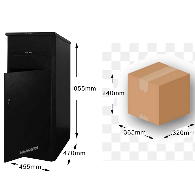 American Style Smart Garden Secure Waterproof  Newspaper Parcel Letter Mail Delivery box