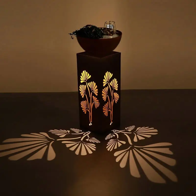 
Plant Pots Large Rectangle Modern Material Original Design Metal Effect Pot Set Led Color Change 3 Tier Stand For Plants Extra 