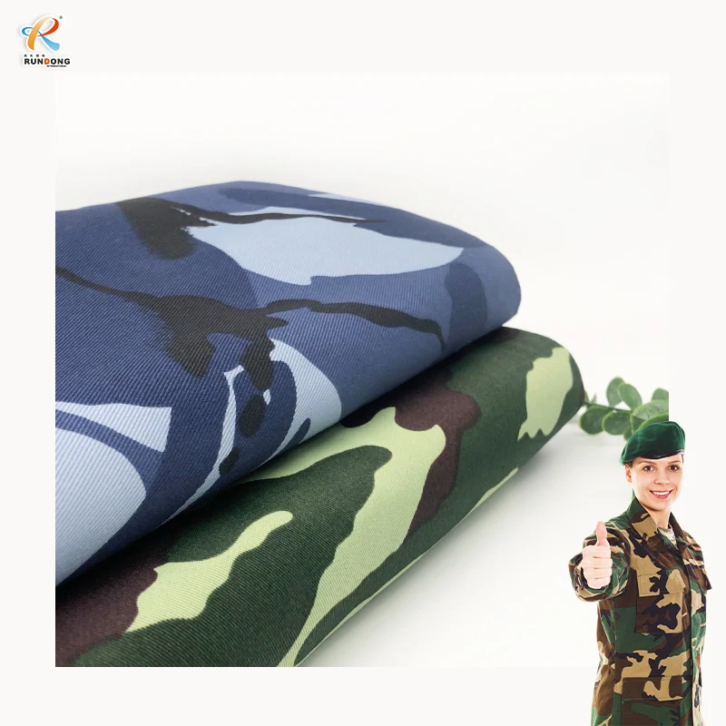 Rundong Nylon and cotton fabrics camouflage rip-stop fabrics with water repellent functions