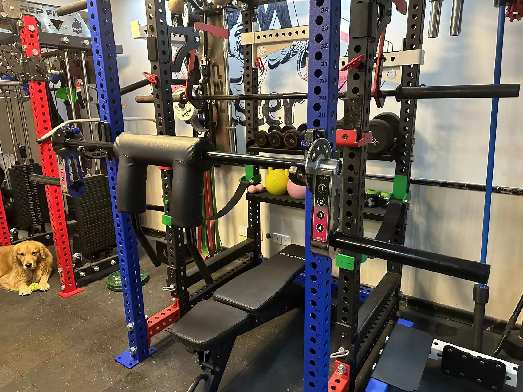 Hot sale weightlifting Adjustable safety Squat Bar