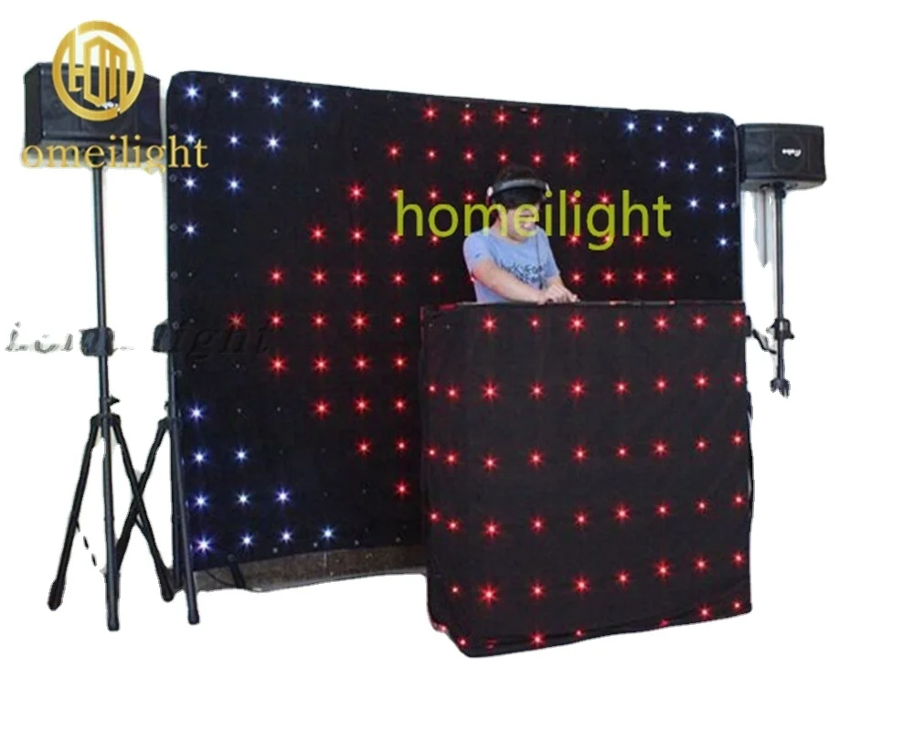  P18 см Светодиодная звуковая активная DMX512 видео занавеска RGB видение программная для DJ-будки