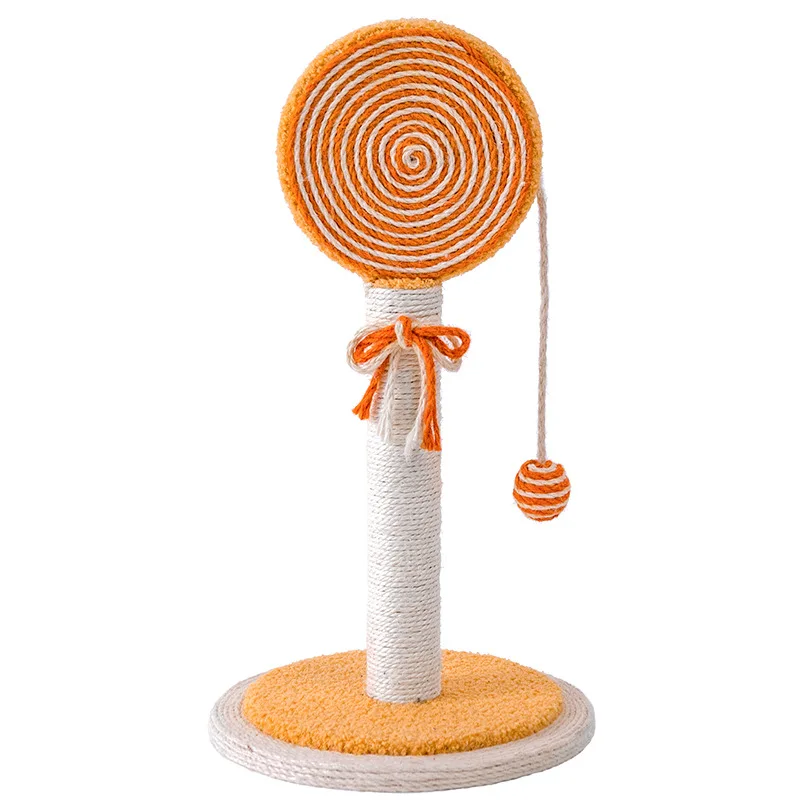 Durable Bite Resistance Grind Claw Cat Toys High End Cat Scratching Board with Ball Accessories Natural Sisal Cat Scratcher Toys