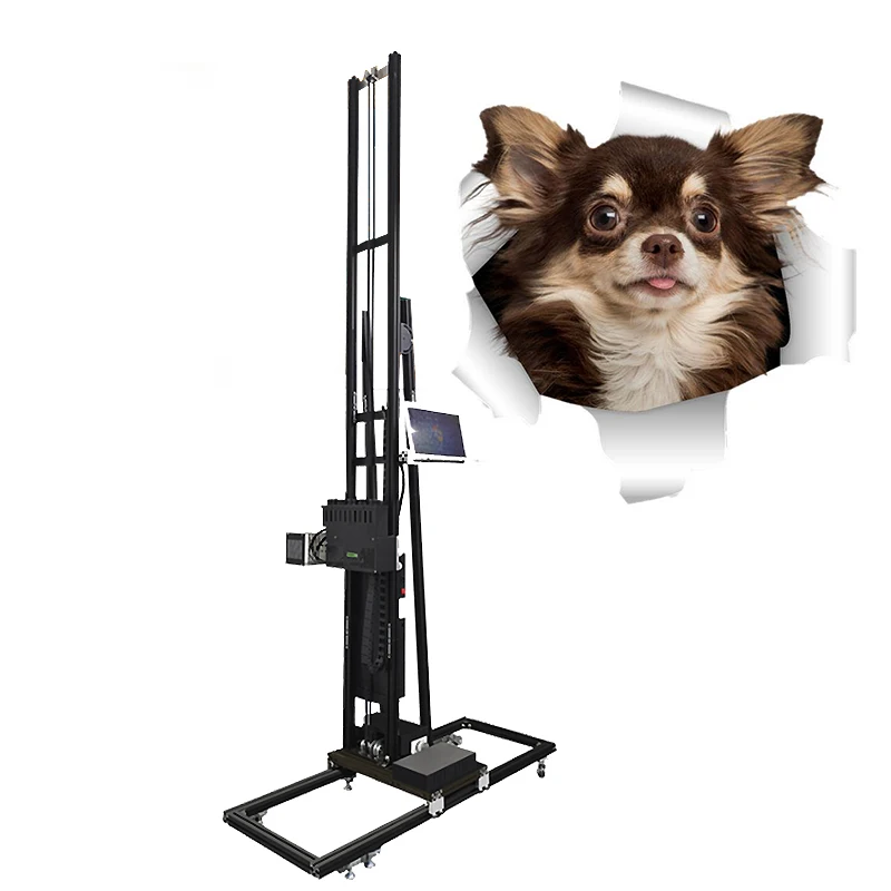 New model Inkjet Printer Mini machine portable 3D wall printer machine with TX800 print head high precision head
