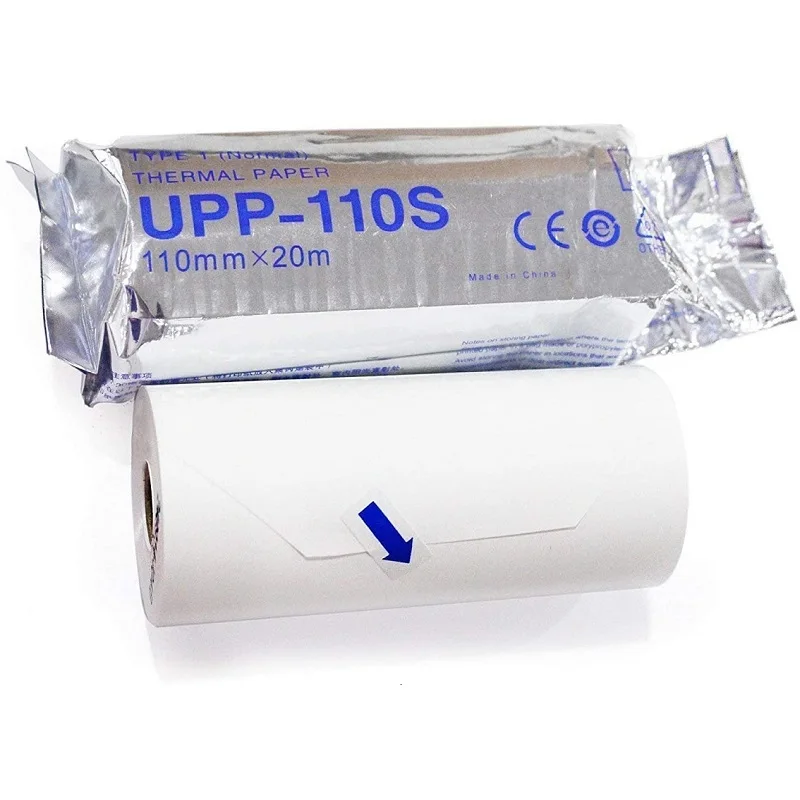 Wood Pulp Upp 110s Medical Printer Thermal Ultrasound Paper Roll For Sony