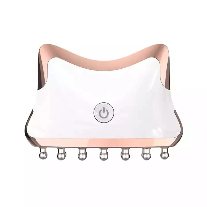 High Quality Skin Rejuvenation 3 Color LED Light Therapy EMS Face Lift Massager Microcurrent Guasha Device