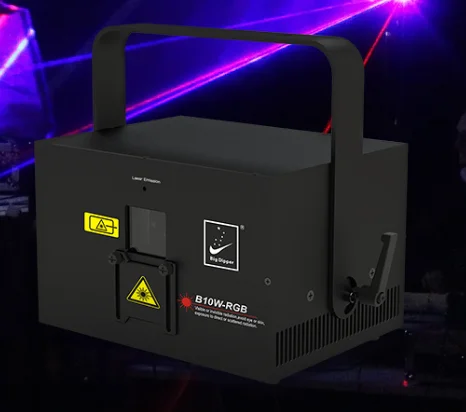 Big Dipper 10W RGB Animation Laser Light 30K 10000mw DJ Stage Lighting Disco Party Wedding  Projector