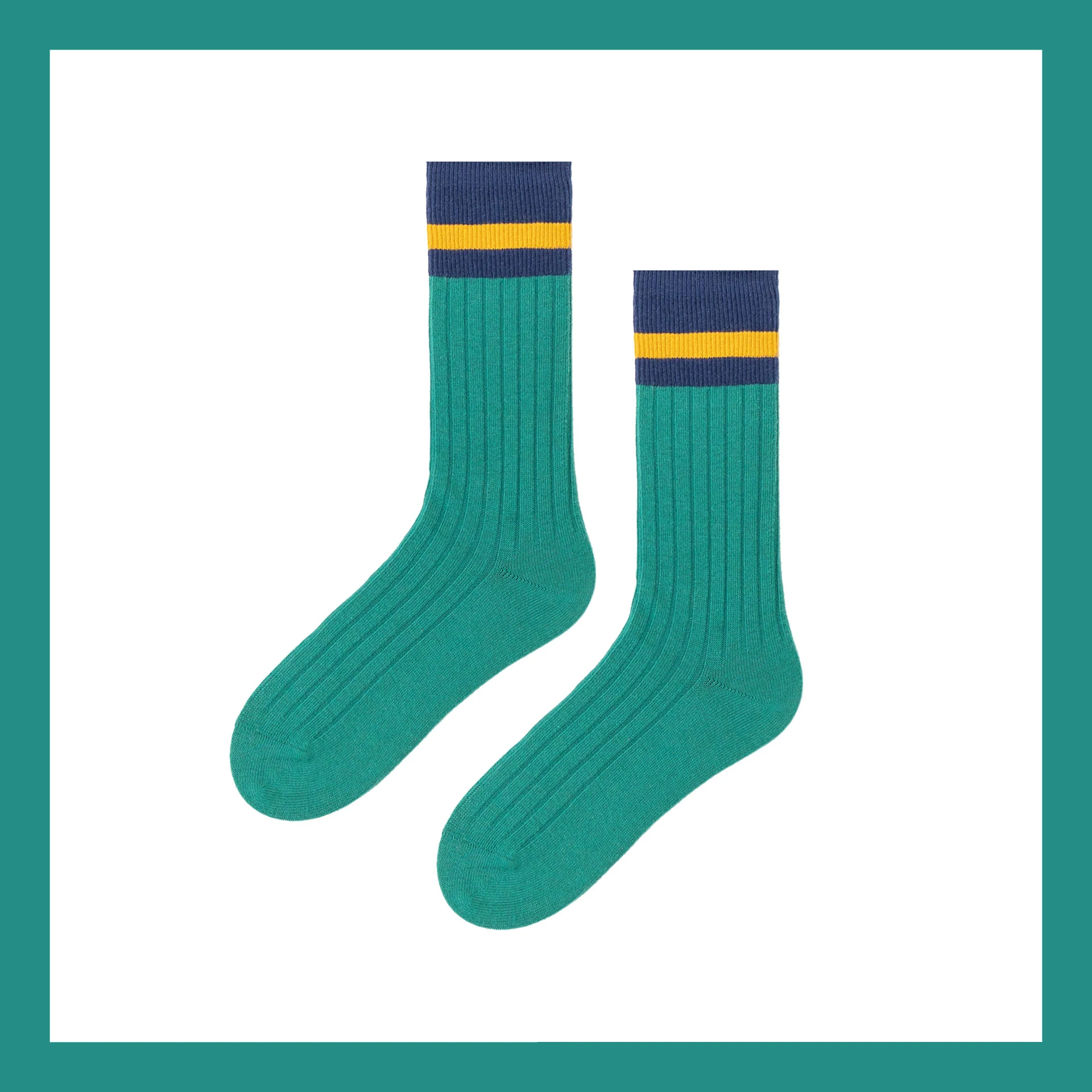 2022 Fashion Japanese colorful long tube girl candy socks sport breathable stripes cotton socks for women