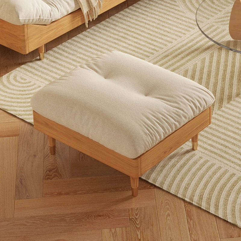 Sectional Couch Wooden Storage Upholstered Luxury Modern Sofa ottoman bench