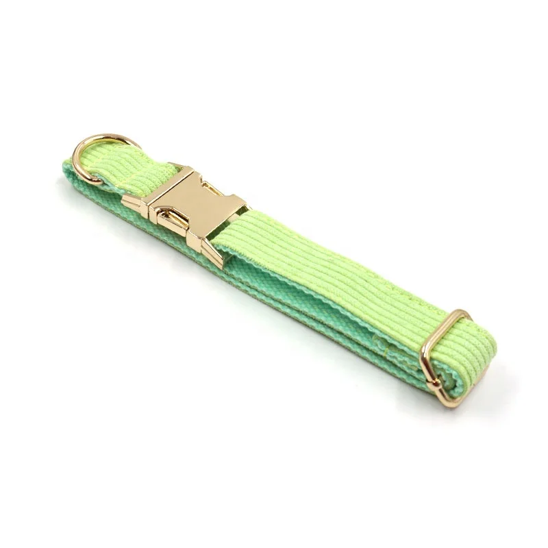 Top selling products on tiktok corduroy pet dog training collar custom engraved pet collar New-fashion colourful pet collar